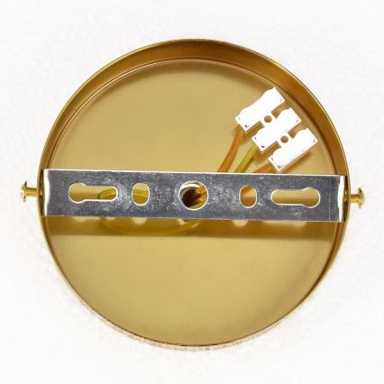 Aufgesetzte Deckenleuchte CRISTAL 5xE14/10W/230V schwarz/gold