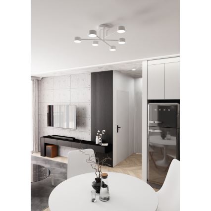 Aufgesetzte Deckenleuchte HALO 6xGX53/10W/230V, weiß