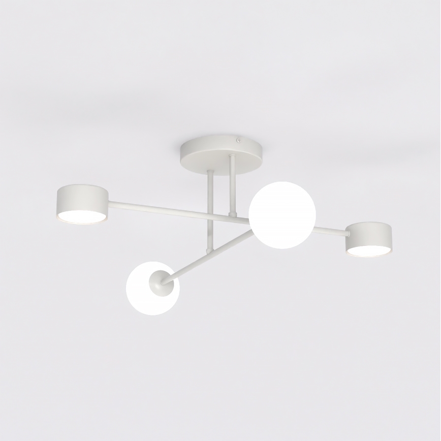 Aufgesetzte Deckenleuchte HOLON 2xG9/8W/230V + 2xGX53/12W, grau