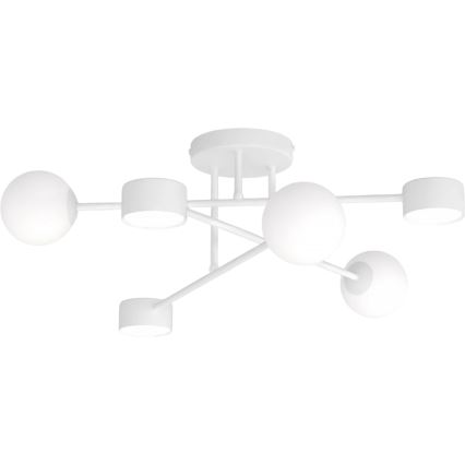 Aufgesetzte Deckenleuchte HOLON 3xG9/8W/230V + 3xGX53/12W Weiß