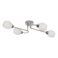 Aufgesetzte Deckenleuchte KING 4xE27/15W/230V, glänzender Chrom