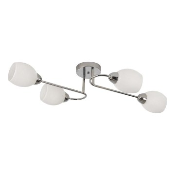 Aufgesetzte Deckenleuchte KING 4xE27/15W/230V, glänzender Chrom