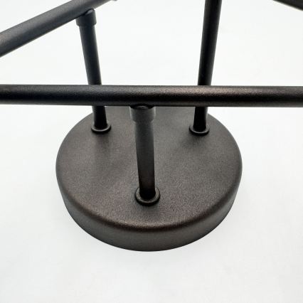 Aufgesetzte Deckenleuchte MALENA 3xE14/5W/230V braun/weiß