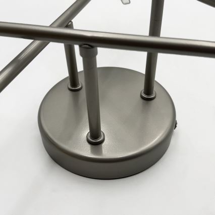 Aufgesetzte Deckenleuchte MALENA 6xE14/5W/230V mattchrom/klar