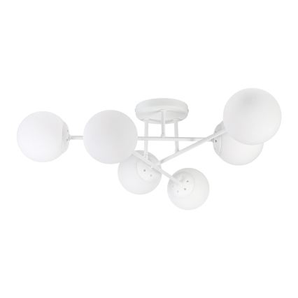 Aufgesetzte Deckenleuchte MALENA 6xE14/5W/230V weiß