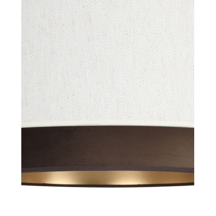 Aufgesetzte Deckenleuchte NATIA 1xE27/60W/230V weiß/braun