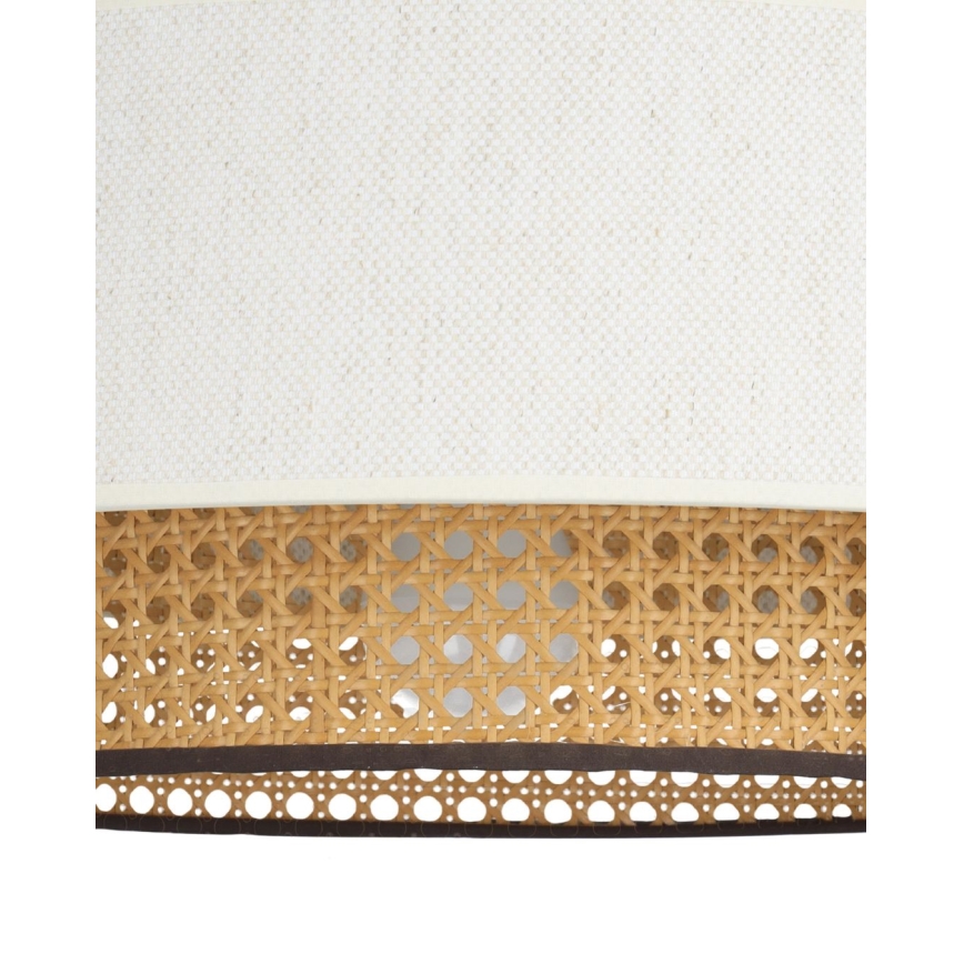 Aufgesetzte Deckenleuchte NATIA 1xE27/60W/230V Ø 45 cm weiß/braun