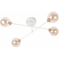 Aufgesetzte Deckenleuchte OBSIDIAN 4xG9/10W/230V Creme/Gold/Rauchbeige