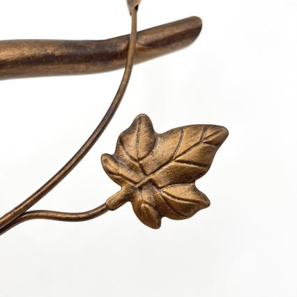 Aufgesetzte Deckenleuchte ROZETA 5xE14/40W/230V bronzefarben