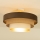 Aufgesetzte Deckenleuchte WENTA 1xE27/60W/230V Ø 50 cm braun/Jute/beige