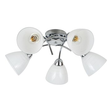 Aufgesetzter Kronleuchter CLARA 5xE27/15W/230V, glänzender Chrom