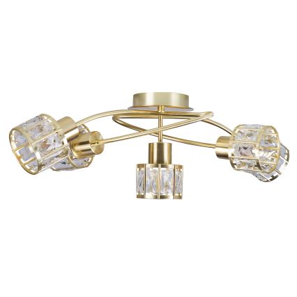 Aufgesetzter Kronleuchter ZAHARA 5xE27/10W/230V gold