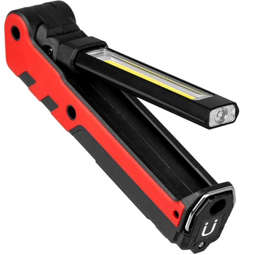 Aufladbare LED-Arbeitshandleuchte LED/5W/5V IPX2 360 glänzend 2000 mAh