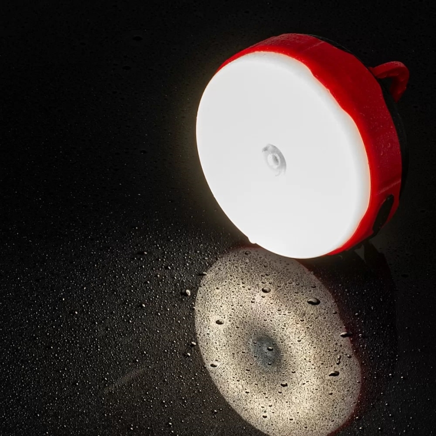 Dimmbare, aufladbare LED-Solar-Taschenlampe mit Powerbank-Funktion LED/3W/5V 3000/4000/6500K IPX6 500 glänzend 2000 mAh