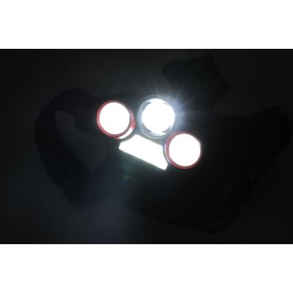 Aufladbare LED-Stirnlampe LED/USB 670lm 3000 mAh