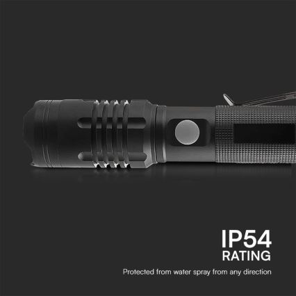 Aufladbare LED-Taschenlampe USB LED/10W/5V IP54 2000 mAh 1000 glänzend