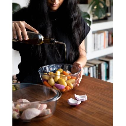 Auflaufform mit Deckel PYREX 1,3 l