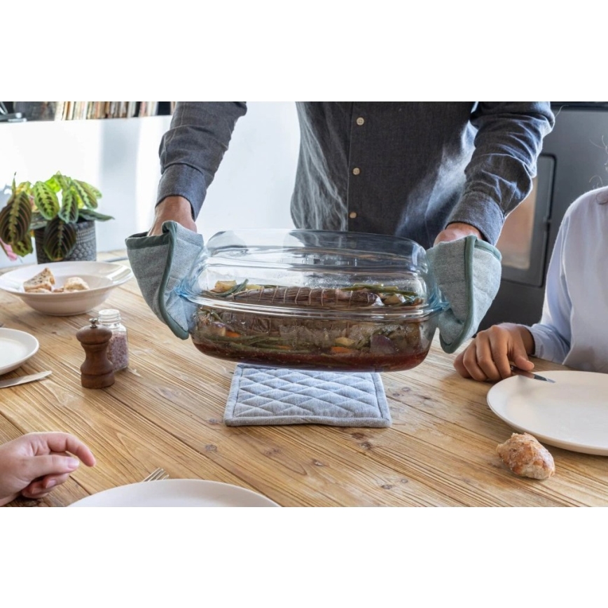 Auflaufform mit Deckel PYREX 4,5 l