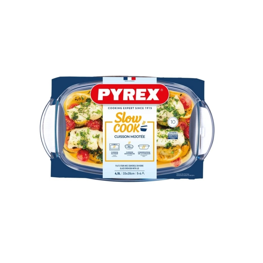 Auflaufform mit Deckel PYREX 4,5 l