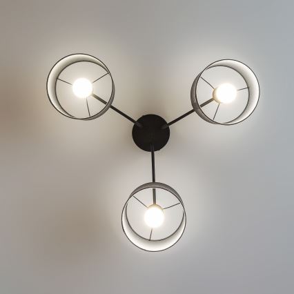 Aufputz-Deckenleuchte ALBA 3xE27/15W/230V grau