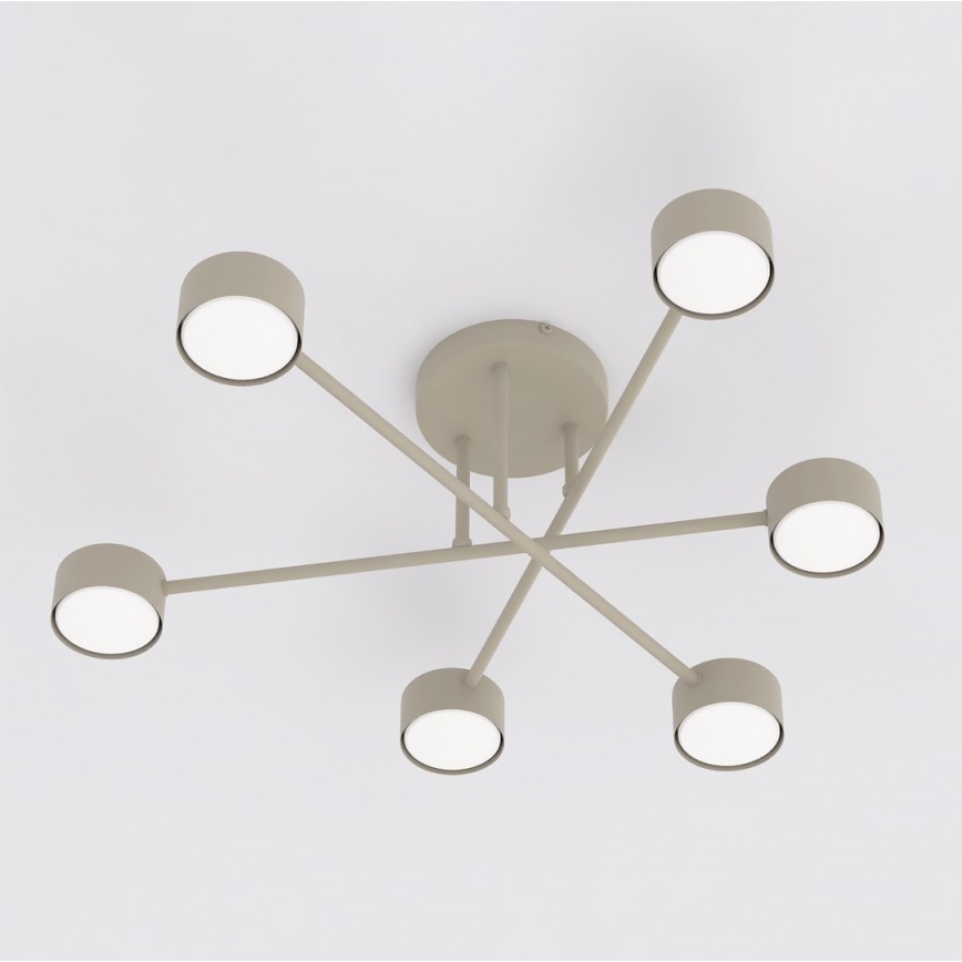 Aufputz-Deckenleuchte HALO 6xGX53/10W/230V beige