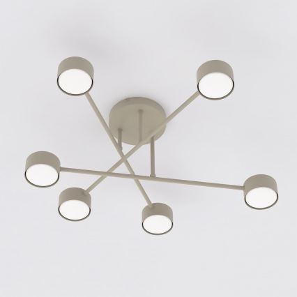Aufputz-Deckenleuchte HALO 6xGX53/10W/230V beige