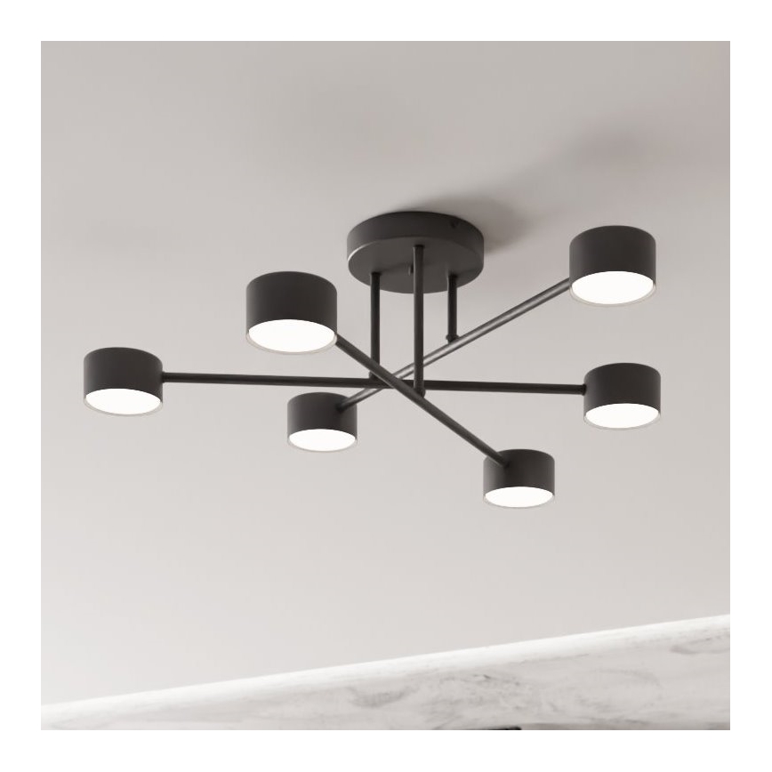 Aufputz-Deckenleuchte HALO 6xGX53/10W/230V schwarz