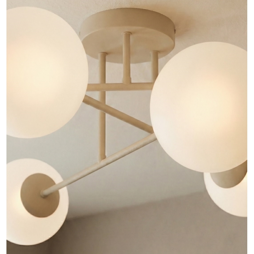 Aufputz-Deckenleuchte ROMA 6xE14/10W/230V beige