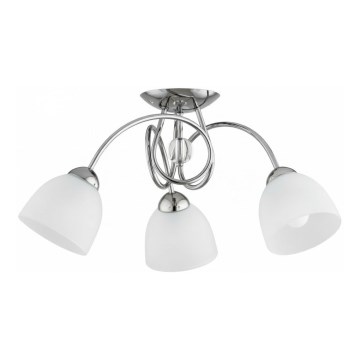Aufputz-Deckenleuchte SELENE, 3x E27, 15W, 230V, glänzender Chrom
