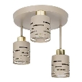 Aufputz-Kronleuchter ELEN 3xE27/35W/230V beige/gold