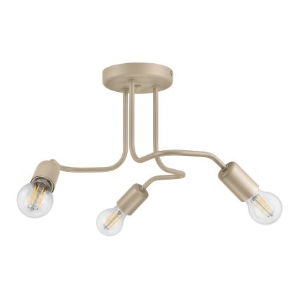 Aufputzleuchte CHARLIE 3xE27/15W/230V beige