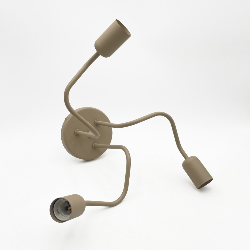 Aufputzleuchte CHARLIE 3xE27/15W/230V beige