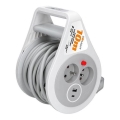 Aufrollbare Kabeltrommel mit 2 Steckdosen und USB‑A/USB‑C, 10 m