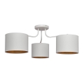 Aufsatzkronleuchter ALBA 3xE27/15W/230V weiß/gold
