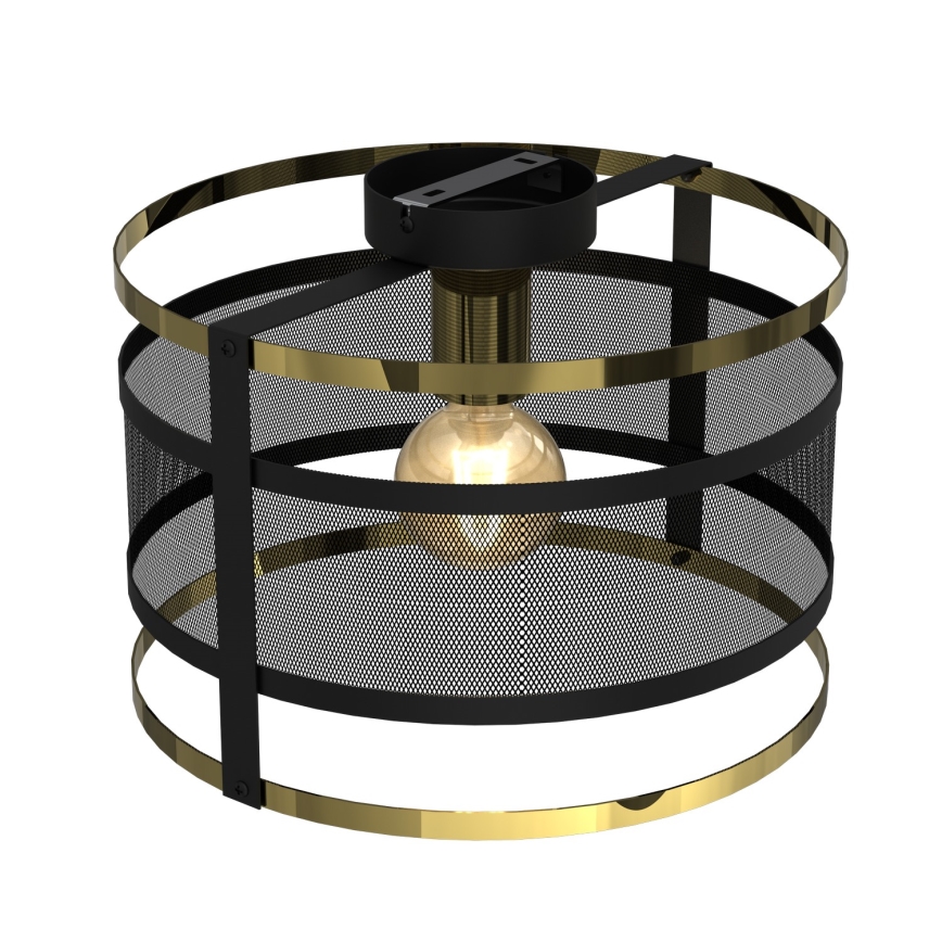 Aufsatzkronleuchter RIM 1xE27/60W/230V schwarz/gold
