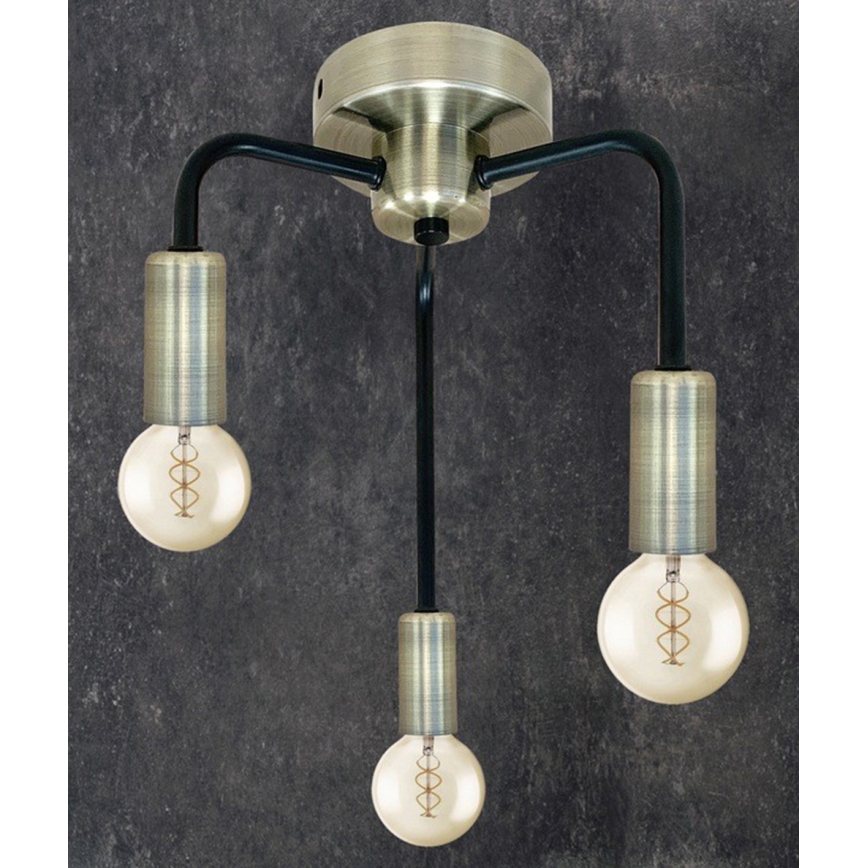 Aufsatzkronleuchter SAGA 3xE27/40W/230V