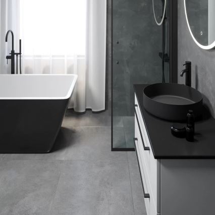 Aufsatzwaschbecken LJORDAL Ø 40 cm, Stahl/Schwarz