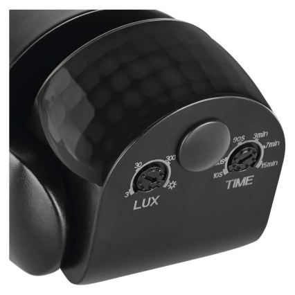 Außen-Bewegungs- und Dämmerungssensor PIR, 1200 W / 230 V, IP65, schwarz