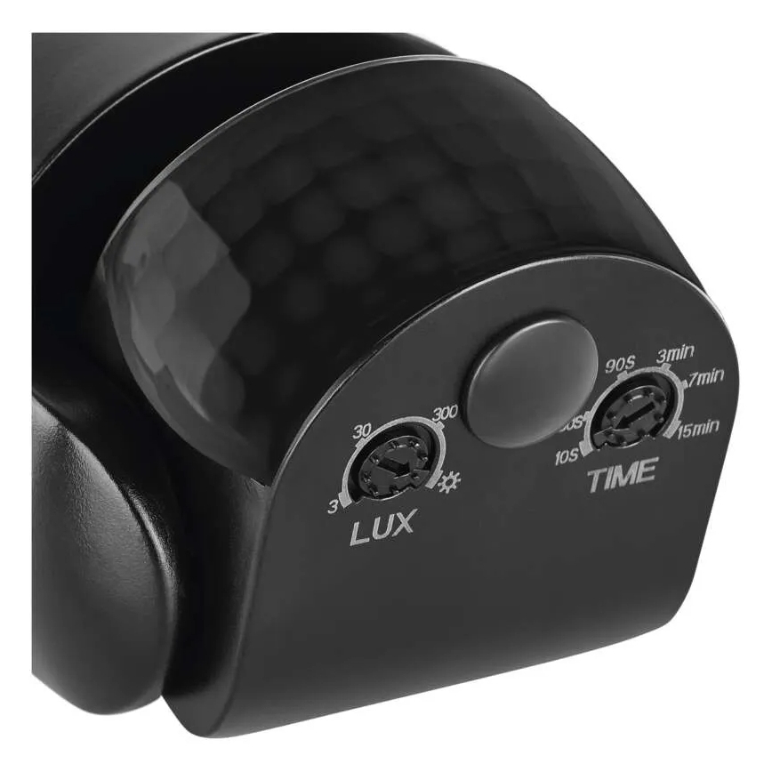 Außen-Bewegungs- und Dämmerungssensor PIR, 1200 W / 230 V, IP65, schwarz