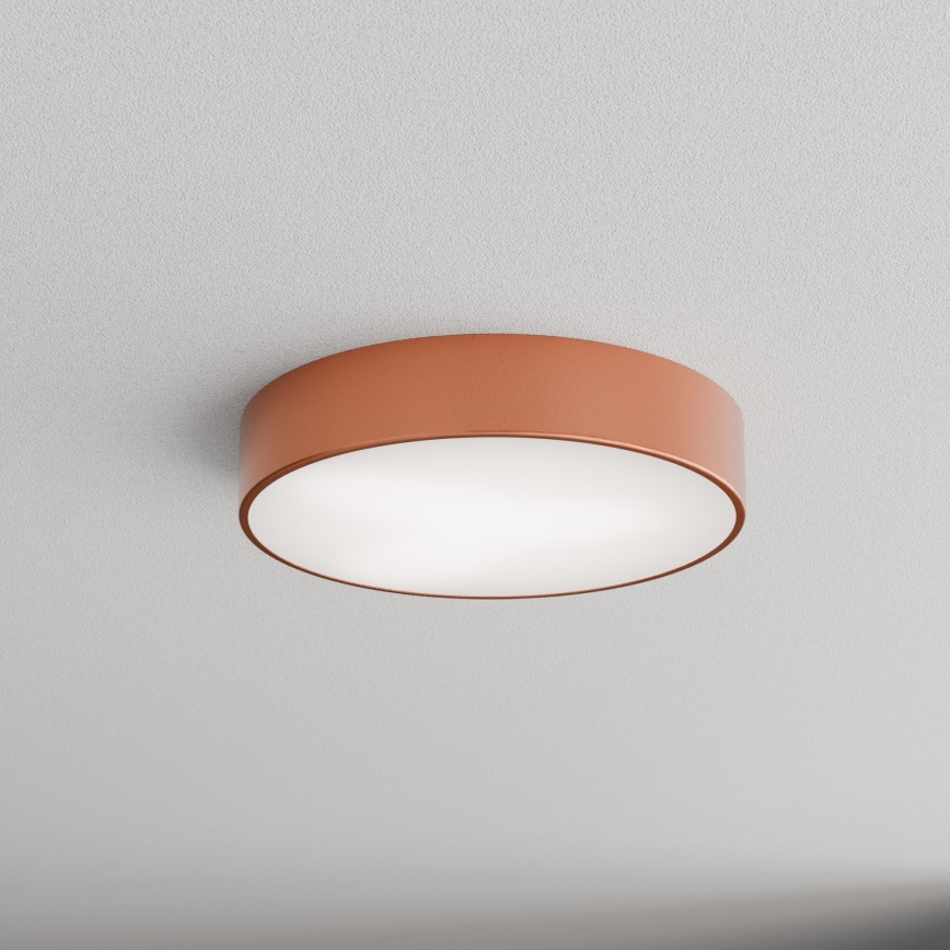 Außen-Deckenleuchte mit Sensor CLEO 3xE27/24W/230V Ø 40 cm Kupfer IP54