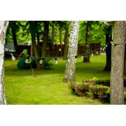 Außen-Dekolichterkette MIMOSA 20xE27/1,3W/230V IP44 20m
