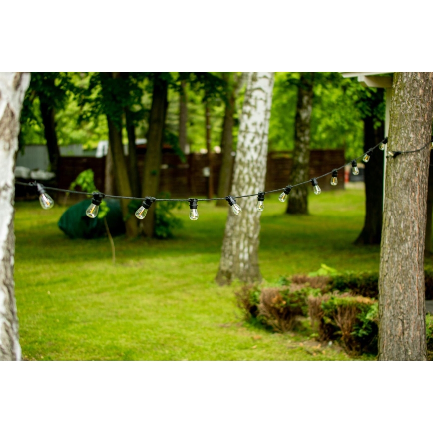 Außen-Dekolichterkette MIMOSA 20xE27/1,3W/230V IP44 20m