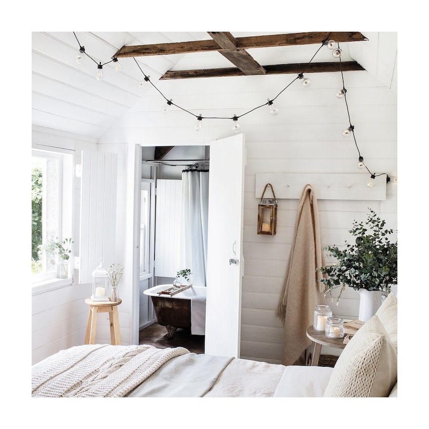 Außen-Dekorationskette GIRLANDA 10 m 10xE27/10W/230V IP44