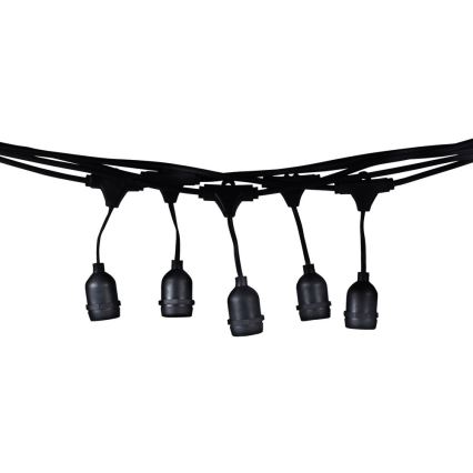 Außen-Dekorationskette GIRLANDA 10 m 10xE27/10W/230V IP44