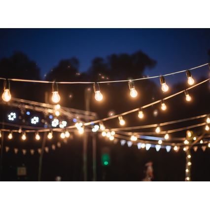 Außen-Dekorationslichterkette GIRLANDA 6,5 m 5xE27/15W/230V IP44