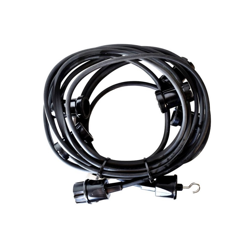 Außen-Dekorationslichterkette GIRLANDA 6,5 m 5xE27/15W/230V IP44