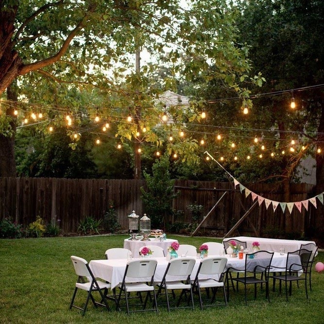 Außen-Dekorationskette GIRLANDA 10 m 10xE27/10W/230V IP44