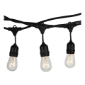 Außen-Lichterkette STRING 15 m, 15×E27/25 W/230 V, IP54