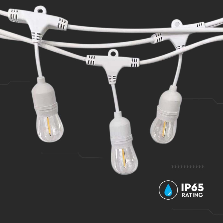 Außen-Lichterkette STRING 15xE27/40W/230V 15m IP65