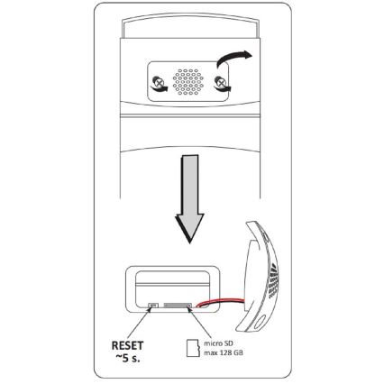 Außen-Smart-Kamera COSMO LED/230V/Wi-Fi Tuya IP65